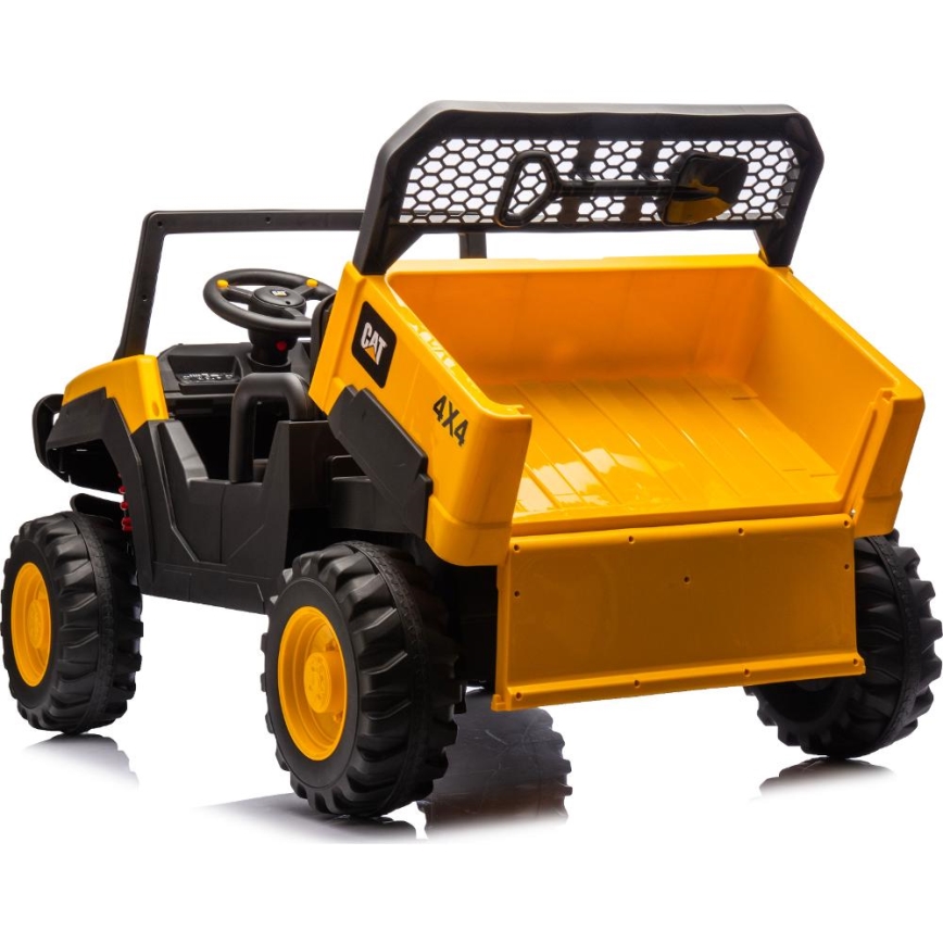 Coche eléctrico CAT 60W/7500 mAh amarillo/negro + mando a distancia
