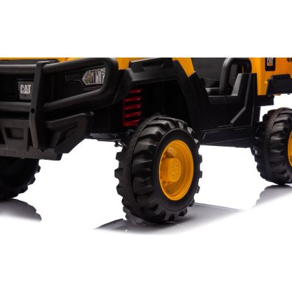 Coche eléctrico CAT 60W/7500 mAh amarillo/negro + mando a distancia