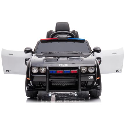 Coche eléctrico Dodge Challenger Policía 50W/4500 mAh negro/blanco
