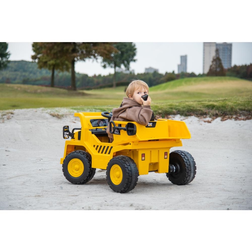 Coche eléctrico Pala cargadora CAT 60W/4500 mAh amarillo/negro