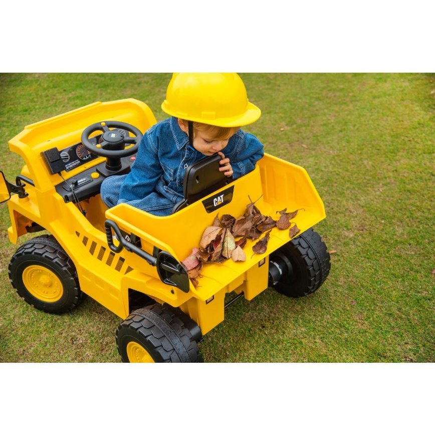 Coche eléctrico Pala cargadora CAT 60W/4500 mAh amarillo/negro