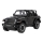 Coche teledirigido RC Jeep Wrangler Rubicon RASTAR, 5xAA + 2xAA, negro