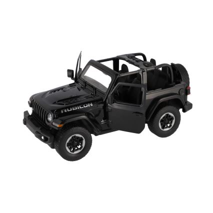 Coche teledirigido RC Jeep Wrangler Rubicon RASTAR, 5xAA + 2xAA, negro