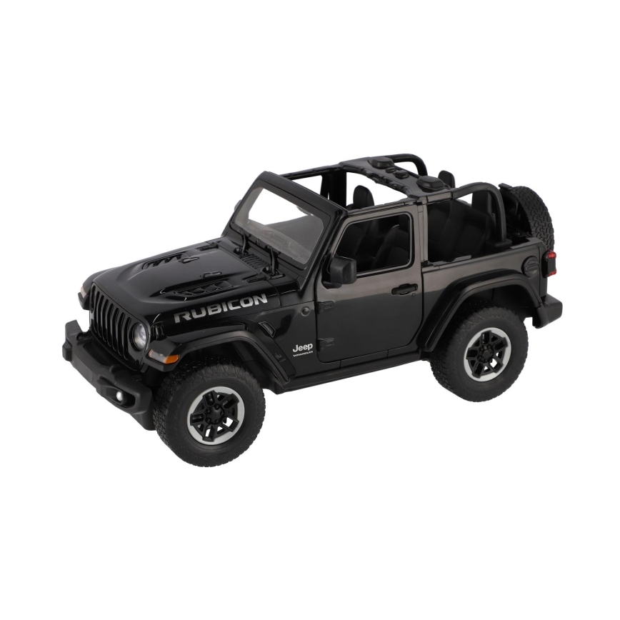 Coche teledirigido RC Jeep Wrangler Rubicon RASTAR, 5xAA + 2xAA, negro