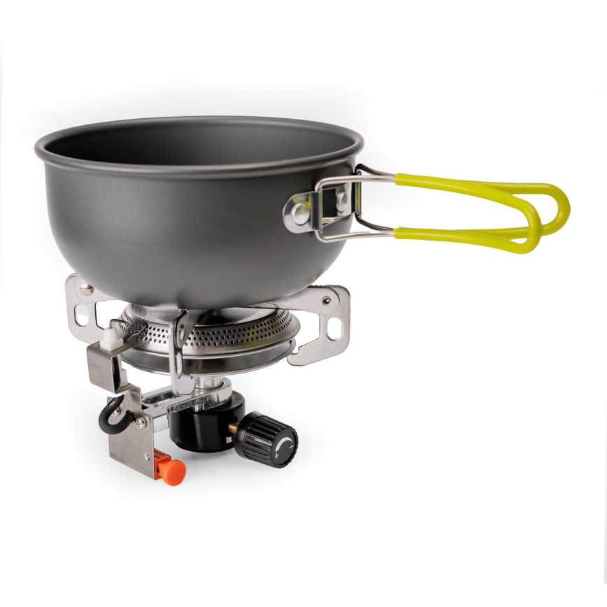 Cocina de gas para camping con accesorios