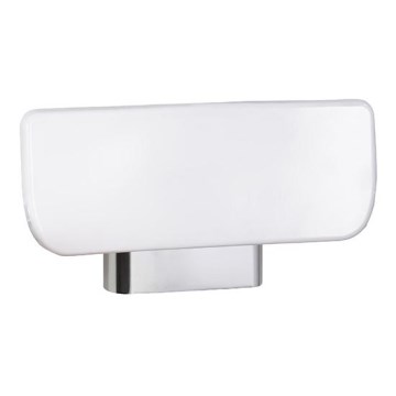 Cojín de apoyo 34x18,5 cm plateado/blanco