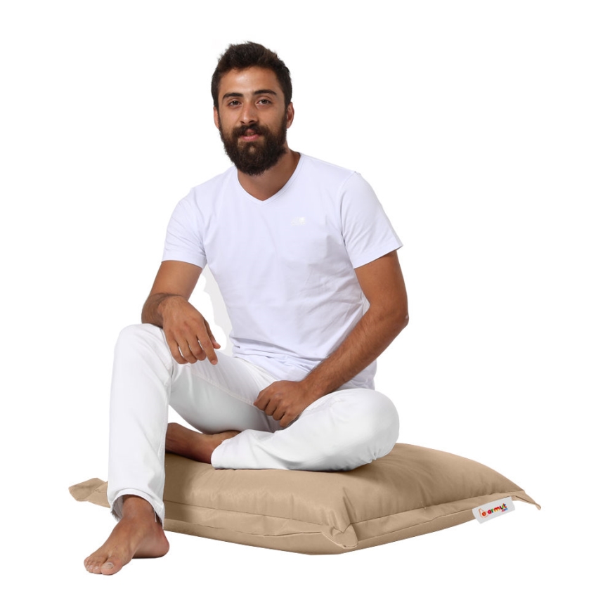 Cojín de suelo 70x70 cm beige