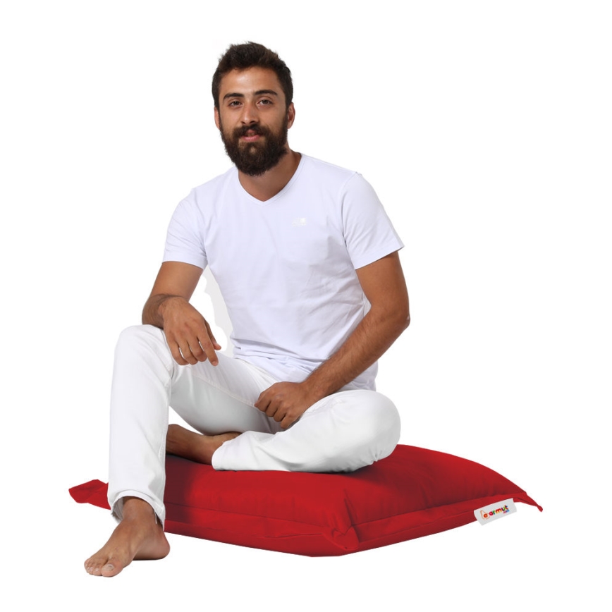 Cojín de suelo 70x70 cm rojo