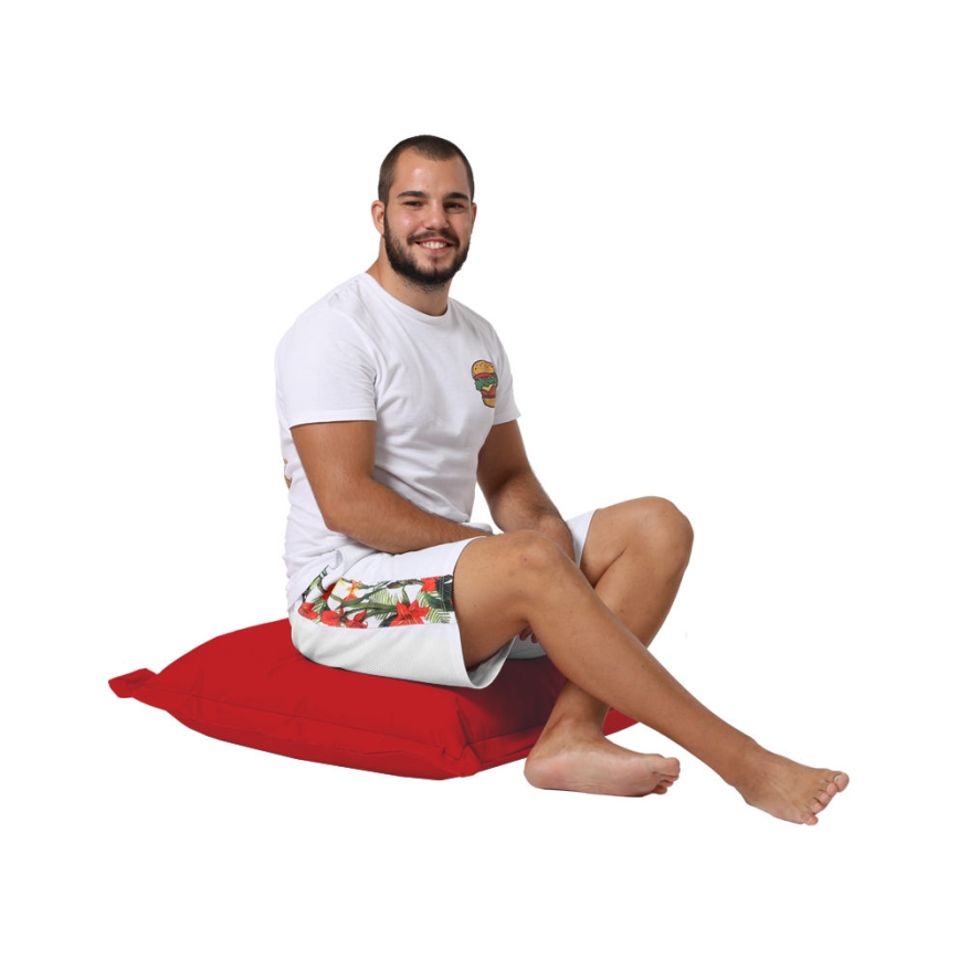 Cojín de suelo 70x70 cm rojo
