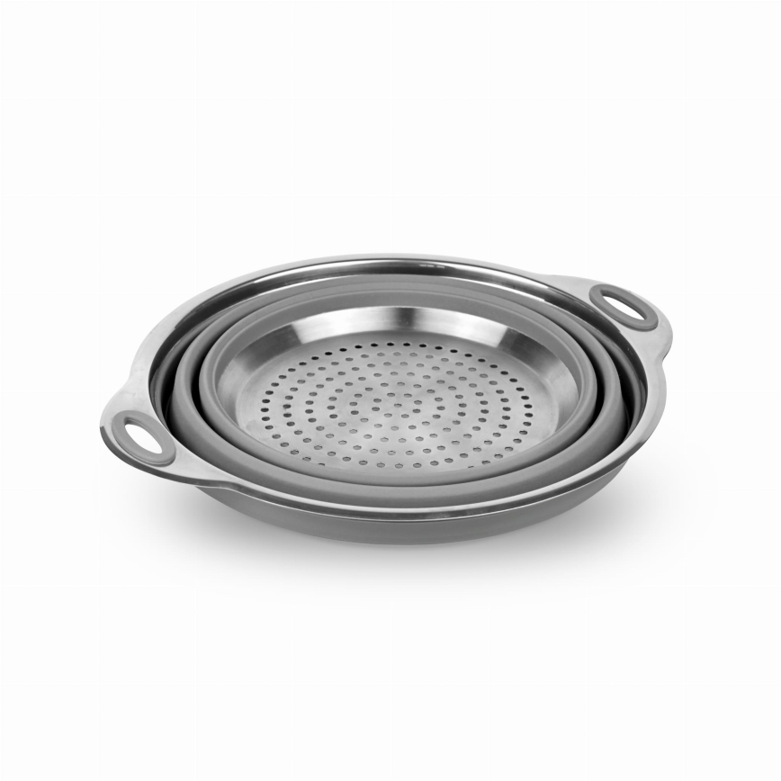 Colador plegable de silicona para viaje