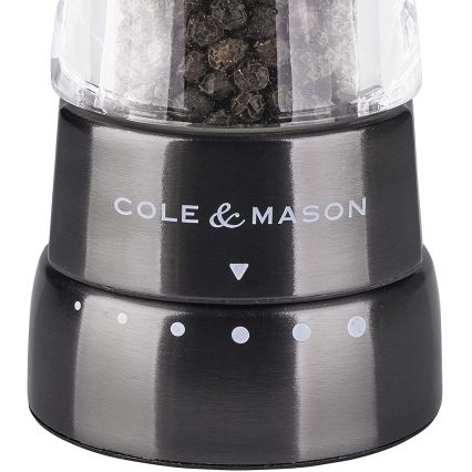 Cole&Mason - Juego de molinillos de sal y pimienta DERWENT 2 pcs 19 cm antracita