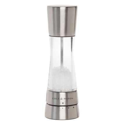 Cole&Mason - Juego Molinillos Sal y Pimienta DERWENT 2 uds 19 cm cromo brillante