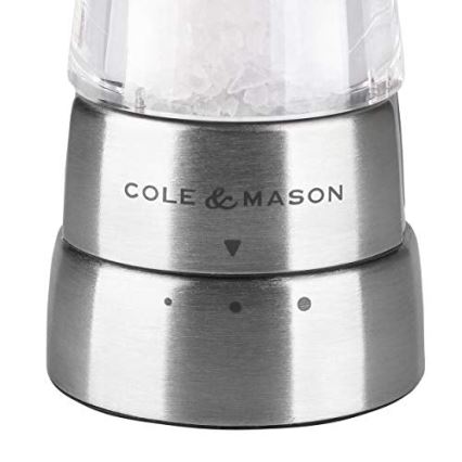 Cole&Mason - Juego Molinillos Sal y Pimienta DERWENT 2 uds 19 cm cromo brillante