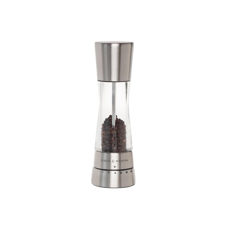 Cole&Mason - Juego Molinillos Sal y Pimienta DERWENT 2 uds 19 cm cromo brillante