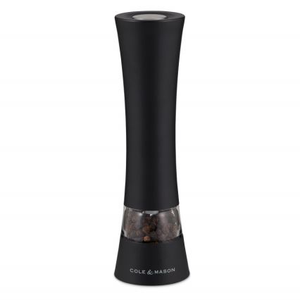 Cole&Mason - Molinillo eléctrico para sal o pimienta BURFORD 4xAAA 18 cm negro