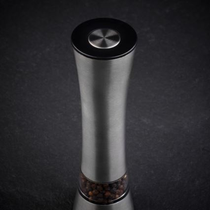 Cole&Mason - Eléctrico salt or pepper grinder BURFORD 4xAAA 18 cm cromo mate