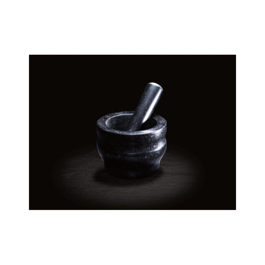 Cole&Mason - Mortero de granito con pilón GRANITE diá. 14 cm granito/negro