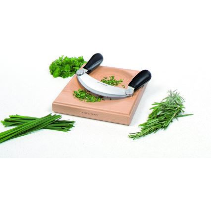 Cole&Mason - Tabla de cortar y cuna cuchillo 21,5x51,5 cm haya