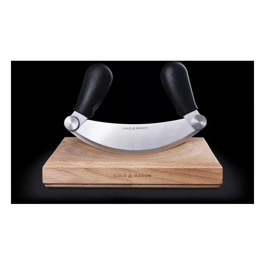 Cole&Mason - Tabla de cortar y cuna cuchillo 21,5x51,5 cm haya