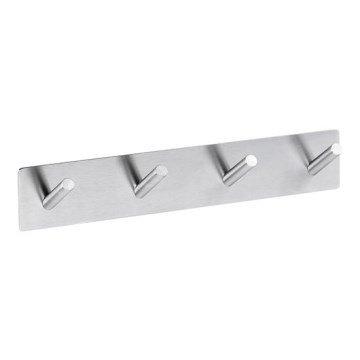 Colgador 25,5x4,5 cm acero inoxidable/plateado