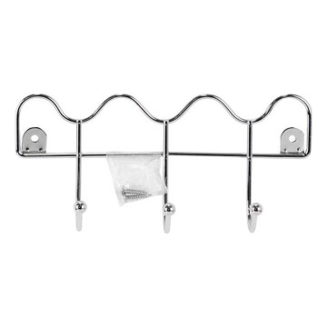 Colgador de pared 10x21,5 cm cromo brillante