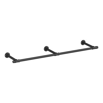 Colgador de pared para perchas LINEA negro