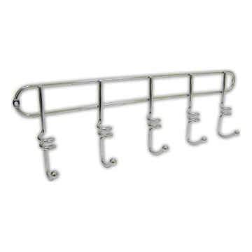 Colgador de pared TWIST 4,3x14,5 cm cromo brillante