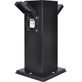 Columna de enchufe de exterior 2Z 230V IP44 negro angular