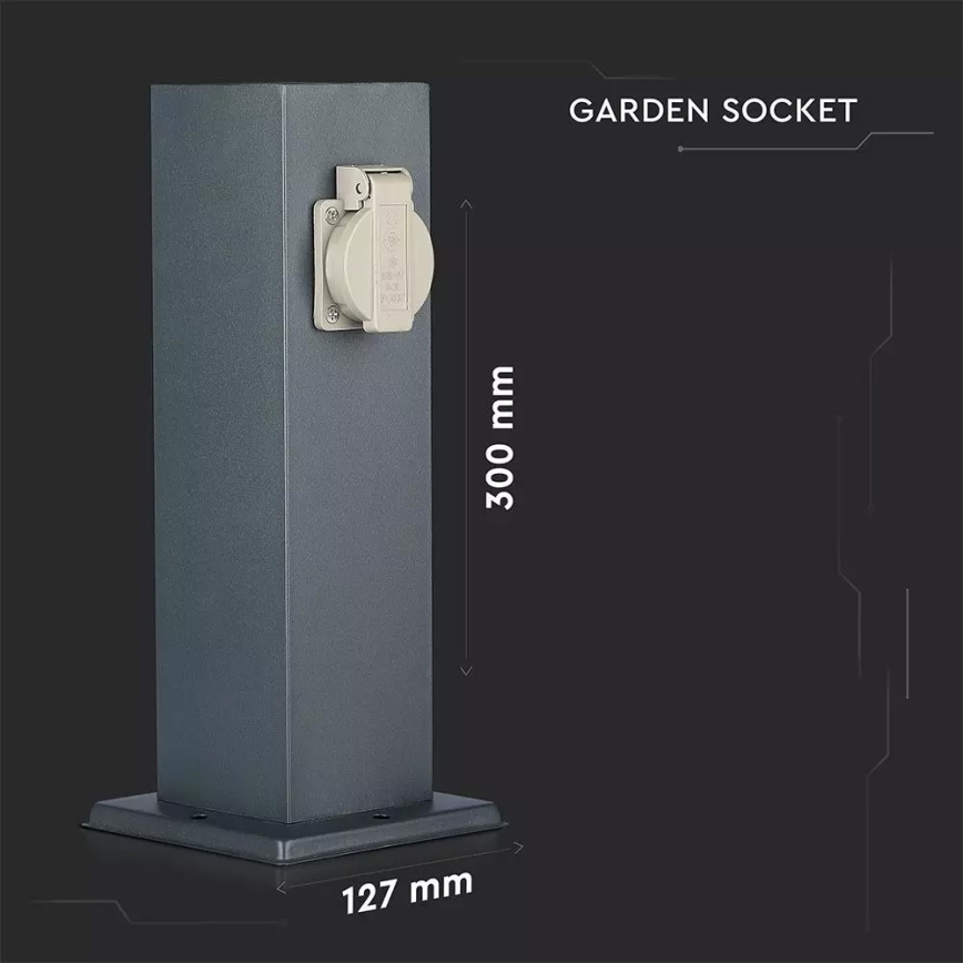 Columna de enchufes exterior 2Z 230V IP44