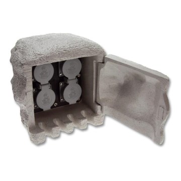 Columna de enchufes exterior 4 tomas IP44