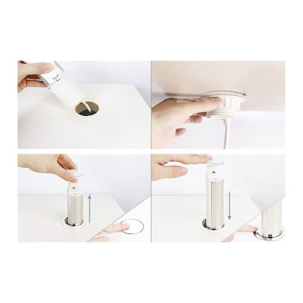 Columna de enchufes para tablero de mesa — 3 tomas de 230 V