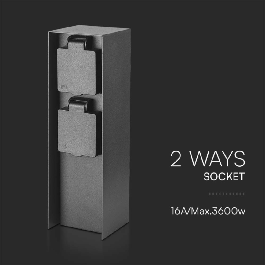 Columna de toma de exterior 2Z 230V IP44