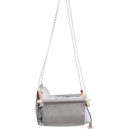 Columpio textil para niños SELALE blanco/gris