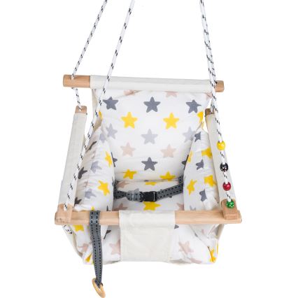 Columpio textil para niños SELALE blanco