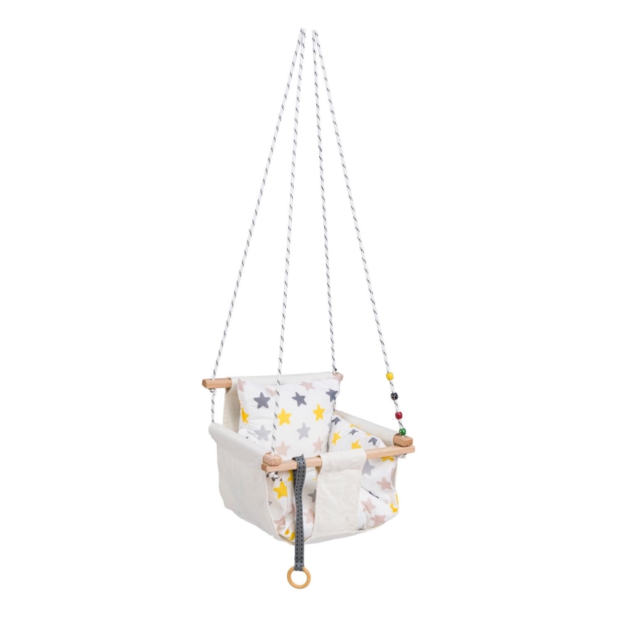 Columpio textil para niños SELALE blanco