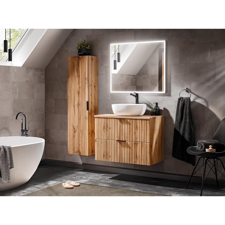 COMAD ADEL OAK 82-60-B-2S - Mueble bajo lavabo ADEL 57x60,2 cm roble