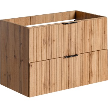 COMAD ADEL OAK 82-80-B-2S - Mueble de baño bajo lavabo ADEL 57 x 80,2 cm, acabado en roble