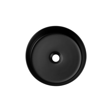 COMAD BEYOND 2 BLACK (E-6565) - Lavabo para encimera BEYOND diámetro 36 cm cerámica/negro mate