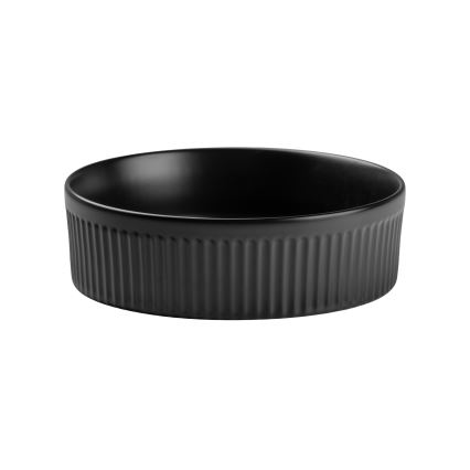 COMAD BEYOND 2 BLACK (E-6565) - Lavabo para encimera BEYOND diámetro 36 cm cerámica/negro mate