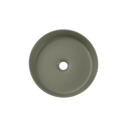 COMAD BEYOND 2 OLIVER GREEN (E-6565) - Lavabo para encimera BEYOND diámetro 36 cm cerámica/verde mate