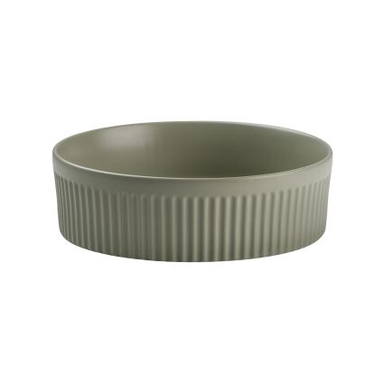 COMAD BEYOND 2 OLIVER GREEN (E-6565) - Lavabo para encimera BEYOND diámetro 36 cm cerámica/verde mate