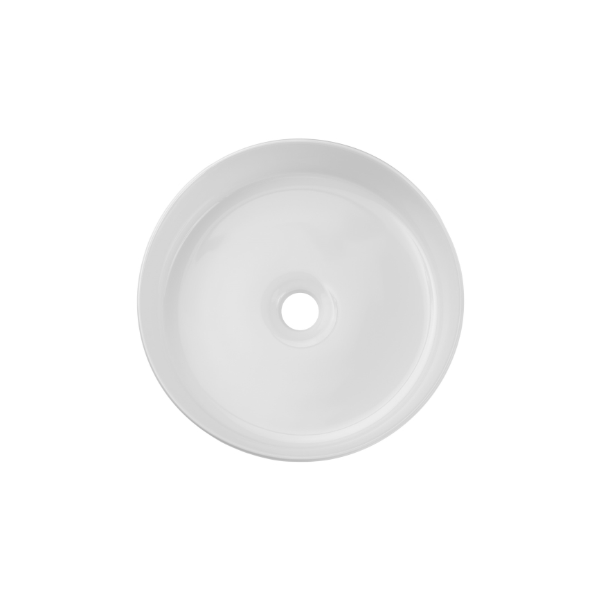 COMAD BEYOND 2 BLANCO (E-6565) - Lavabo sobre encimera BEYOND diámetro 36 cm cerámica/blanco brillante