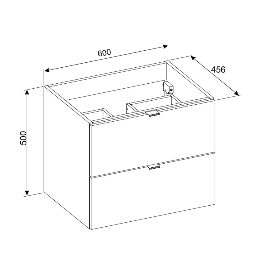 COMAD DALIA CASHMERE 82-60-46-2S - Mueble bajo lavabo DALIA 50x60 cm beige