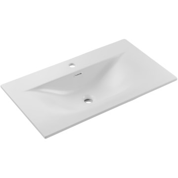 COMAD SKY 1 80 DP MATT WHITE - Lavabo empotrado SKY 46x81 cm blanco mate