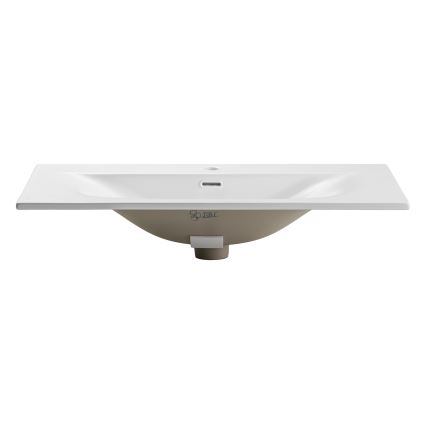 COMAD SKY 1 80 DP MATT WHITE - Lavabo empotrado SKY 46x81 cm blanco mate