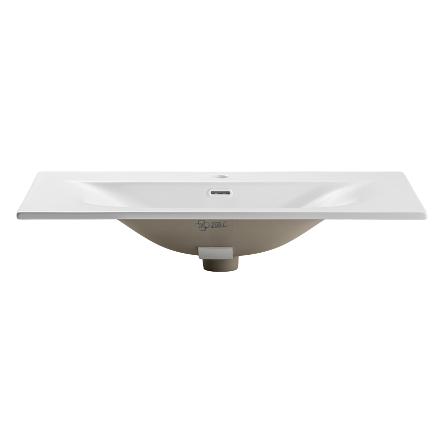 COMAD SKY 1 80 DP MATT WHITE - Lavabo empotrado SKY 46x81 cm blanco mate