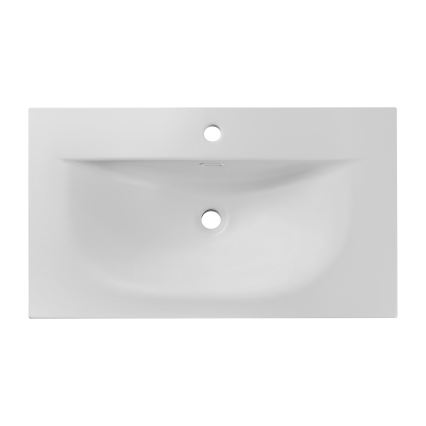 COMAD SKY 1 80 DP MATT WHITE - Lavabo empotrado SKY 46x81 cm blanco mate
