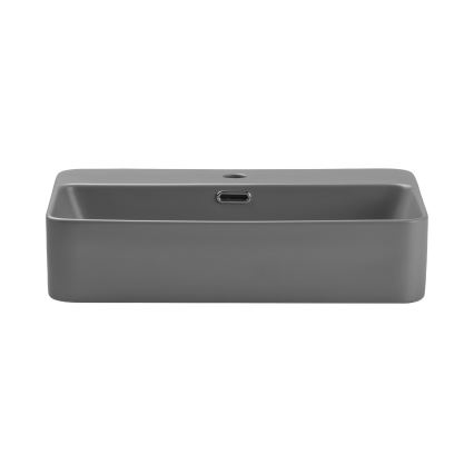 COMAD TRUST 2 MATT LIGHT GREY (E-6282) - Lavabo para encimera TRUST 55x38 cm cerámica/gris mate