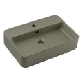 COMAD TRUST 2 OLIVER GREEN (E-6282) - Lavabo sobre encimera TRUST 55x38 cm cerámica/verde mate