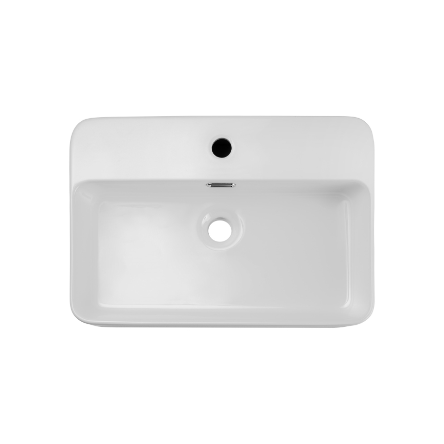 COMAD TRUST 2 WHITE ( E-6282 ) - Lavabo sobre encimera TRUST 55x38 cm cerámica/blanco brillante